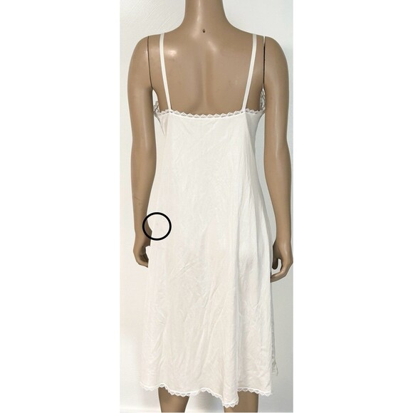 VTG Maidenform Something Special Nylon Full Slip Size 36 White Lace ILGWU USA - Picture 5 of 8